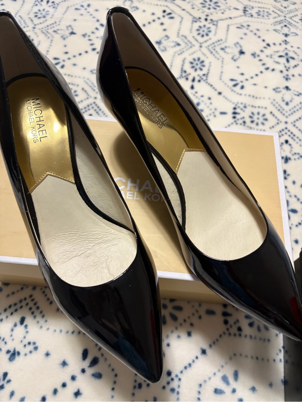 Michael Kors Black Patent Pumps